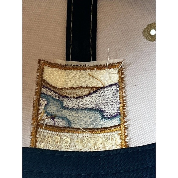 AOS Cap, Austin Oral Surgery Hat Adjustable Strapback DRI-DUCK Patch Logo Tan - Picture 10 of 12